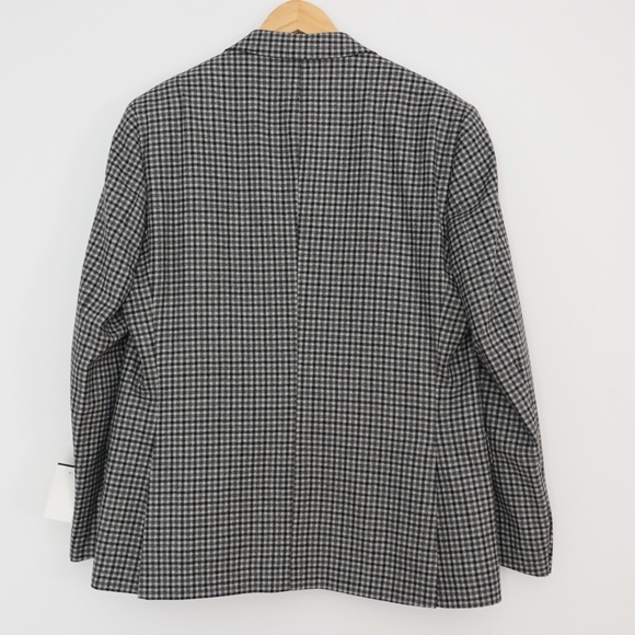 BNWT Harry Rosen Checkered Pattern Black and White Blazer - Size 42S - Picture 6 of 10